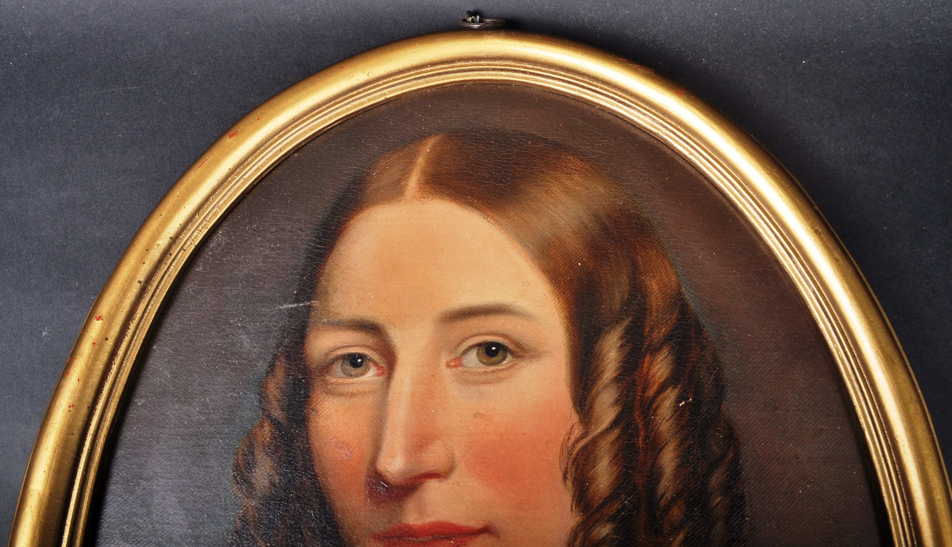 19TH CENTURY OIL ON BOARD PORTRAIT PAINTING - Image 2 of 6