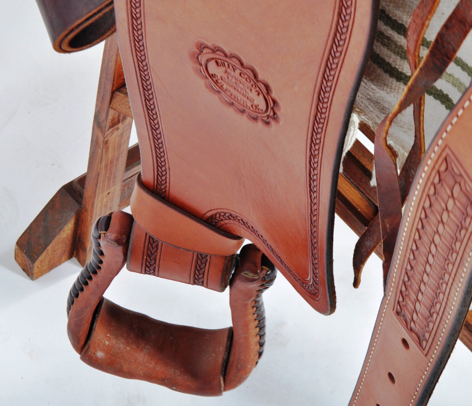 BILLY COOK HIGH QUALITY LEATHER SADDLE - Image 11 of 11