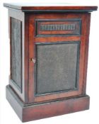 19TH CENTURY MAHOGANY HUMIDOR CIGAR CABINET