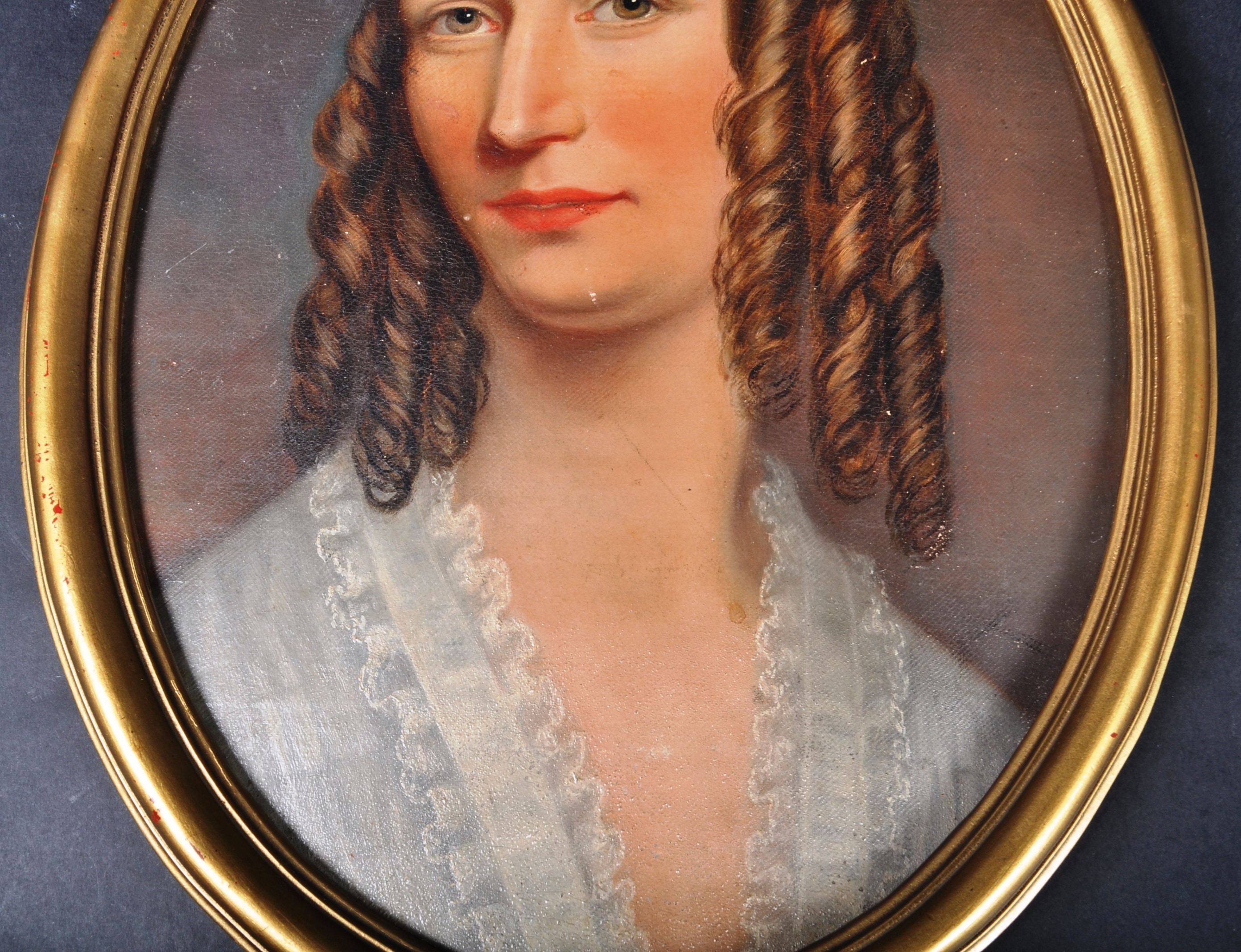 19TH CENTURY OIL ON BOARD PORTRAIT PAINTING - Image 4 of 6