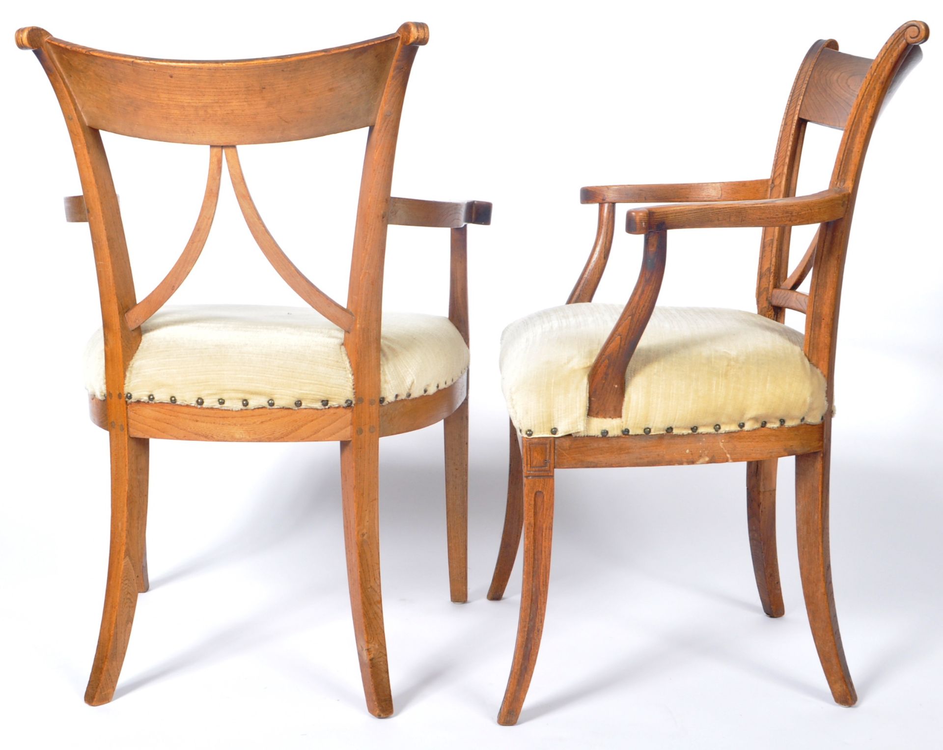 PAIR OF EARLY 19TH CENTURY ASH COUNTRY CHAIRS - Image 7 of 8