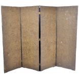 19TH CENTURY SPANISH FOUR FOLD ROOM DIVIDER SCREEN