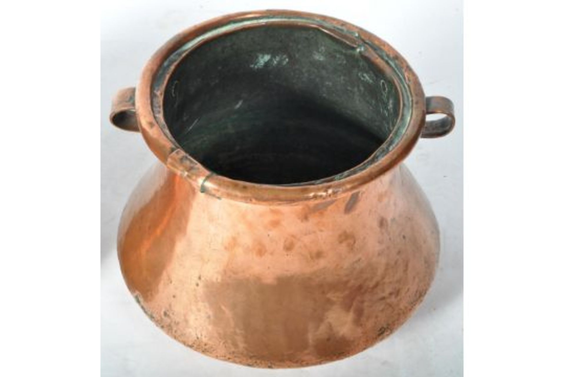 COLLECTION OF 18TH CENTURY COPPER COOKING PANS - Image 4 of 6