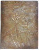 19TH CENTURY BRONZE PORTRAIT PLAQUE OF LINCOLN