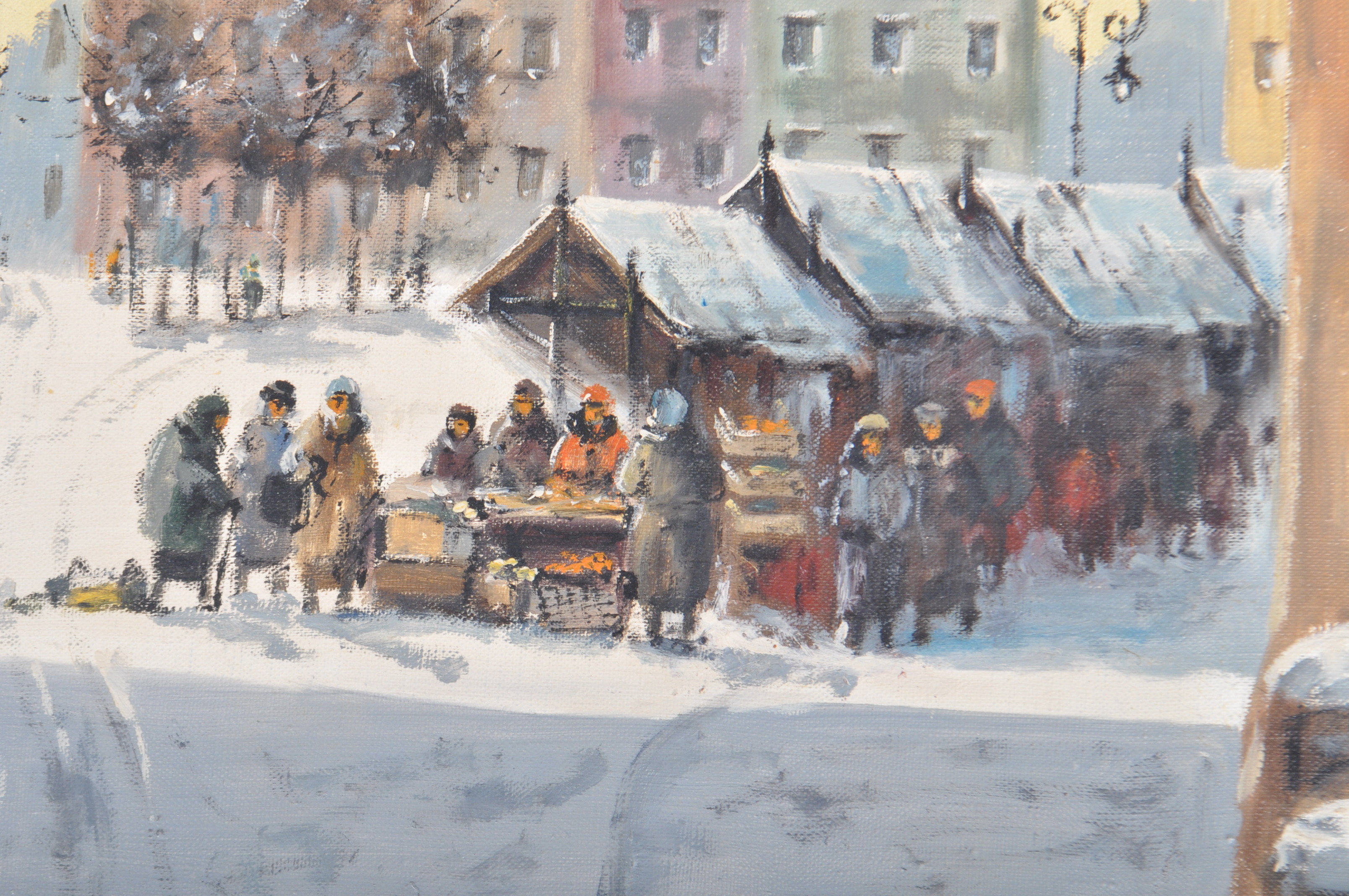 WOLSKY - POLISH SCHOOL OIL ON CANVAS WARSAW SCENE PAINTING - Image 5 of 7