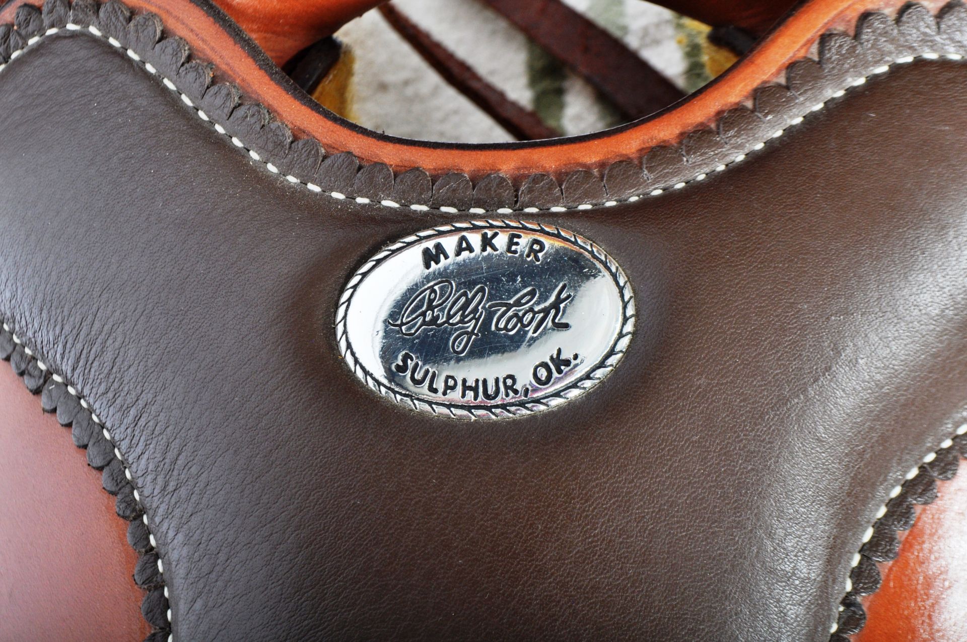 BILLY COOK HIGH QUALITY LEATHER SADDLE - Image 5 of 11
