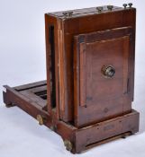 EDWARDIAN GLASS PLATE METAL BELLOWS CAMERA