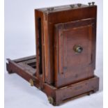 EDWARDIAN GLASS PLATE METAL BELLOWS CAMERA