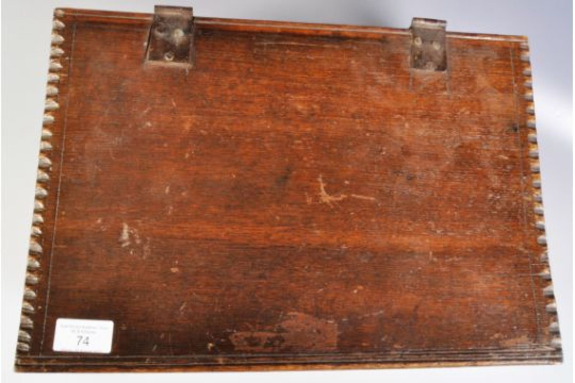 17TH CENTURY JACOBEAN CARVED OAK BIBLE BOX - Image 6 of 8