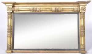 19TH CENTURY VICTORIAN OVERMANTEL MIRROR