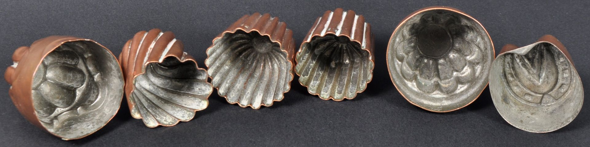 JELLY MOULDS - COLLECTION OF VICTORIAN COPPER MINIATURE MOULDS - Image 9 of 9