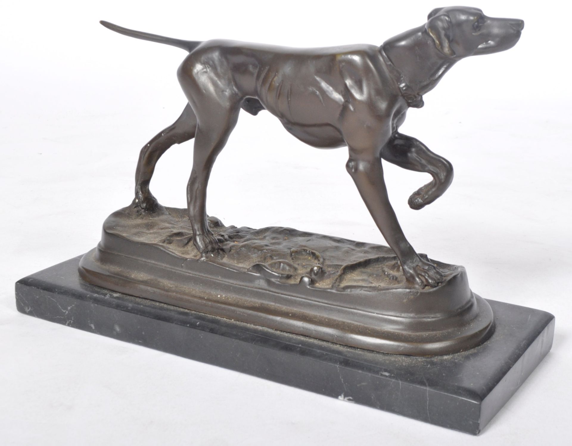 JULES MOIGNIEZ (FRENCH 1835-1894) - BRONZE HUNTING HOUND - Image 6 of 6