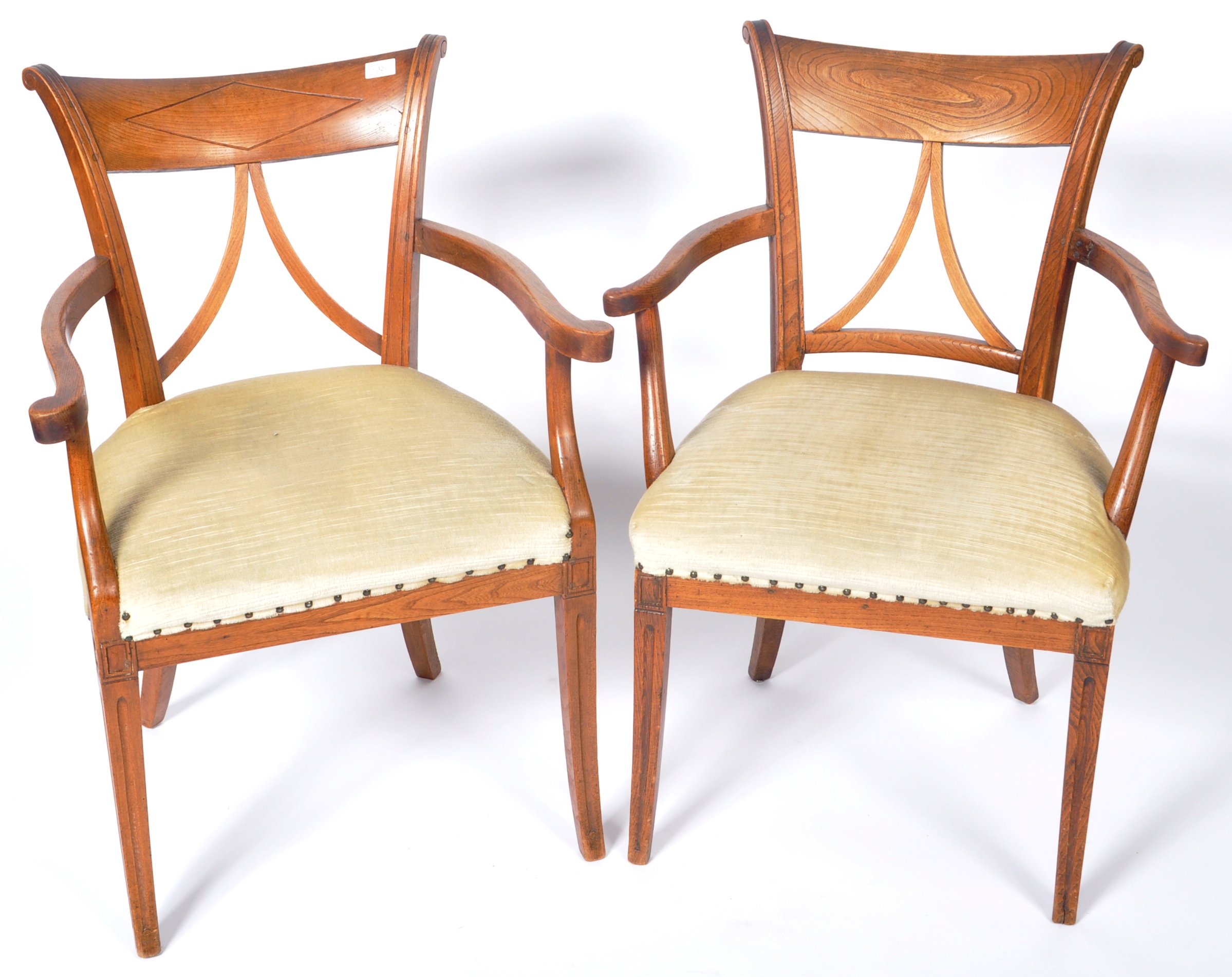 PAIR OF EARLY 19TH CENTURY ASH COUNTRY CHAIRS - Image 2 of 8