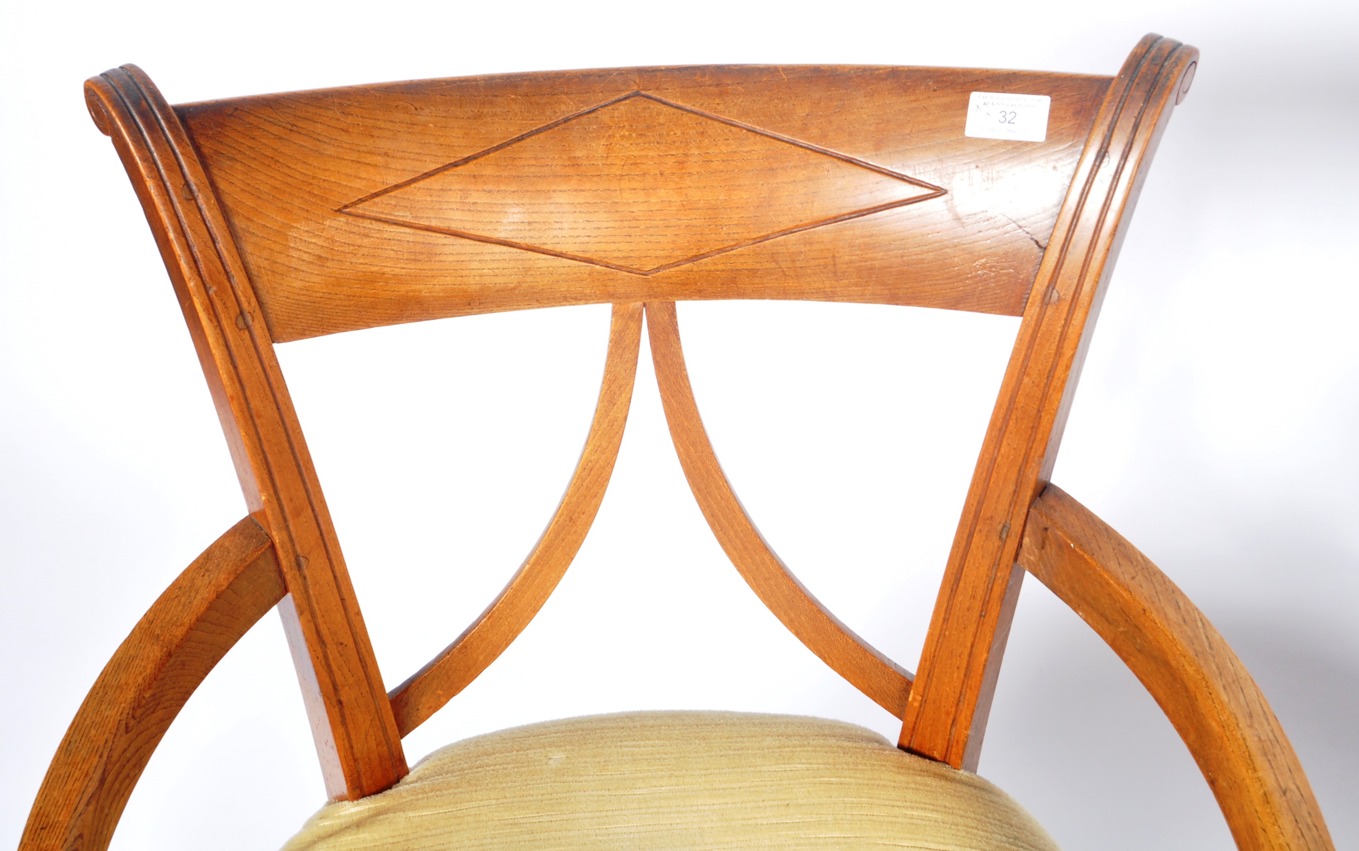 PAIR OF EARLY 19TH CENTURY ASH COUNTRY CHAIRS - Image 3 of 8