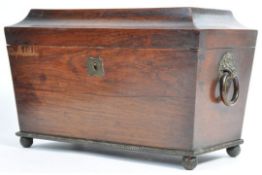 LARGE 19TH CENTURY REGENCY TEA CADDY