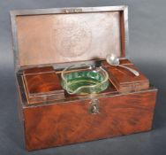 EARLY 19TH CENTURY REGENCY PERIOD TEA CADDY