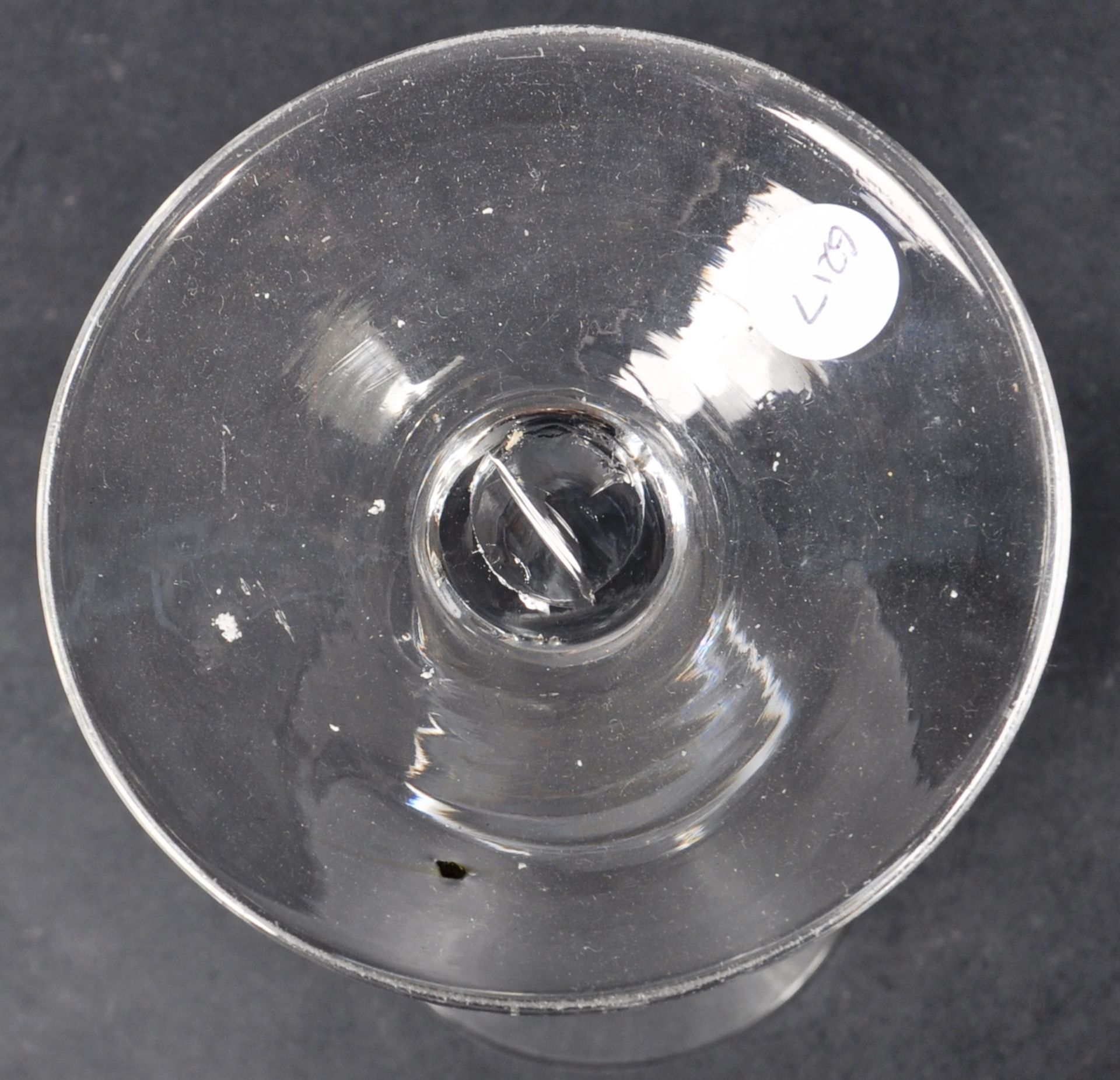 18TH CENTURY GEORGE III PLAIN STEM WINE GLASS - Image 6 of 6