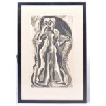 GERTRUDE HERMES - TWO PEOPLE - SIGNED LIMITED EDITION PRINT