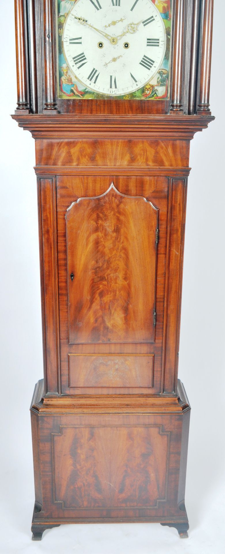 19TH CENTURY MAHOGANY MOONPHASE LONGCASE CLOCK - Image 3 of 11