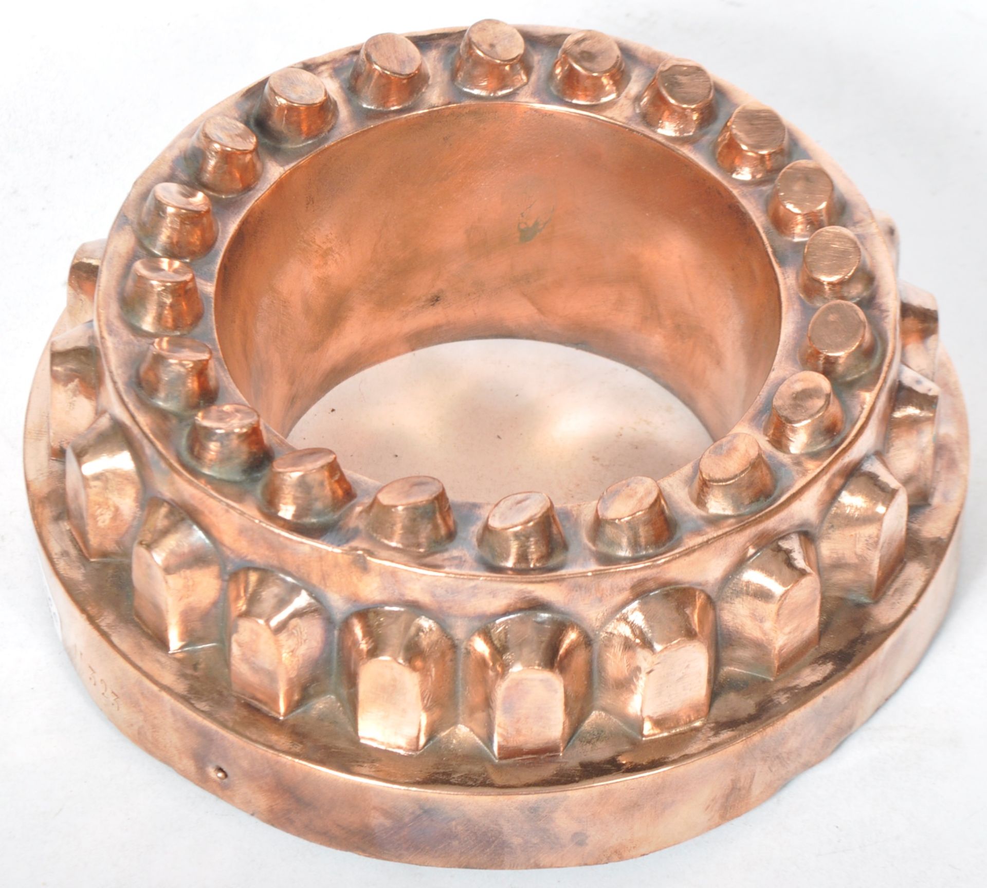 COLLECTION OF LARGE VICTORIAN COPPER JELLY MOULDS - Image 6 of 9