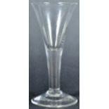 18TH CENTURY GEORGE III PLAIN STEM WINE GLASS