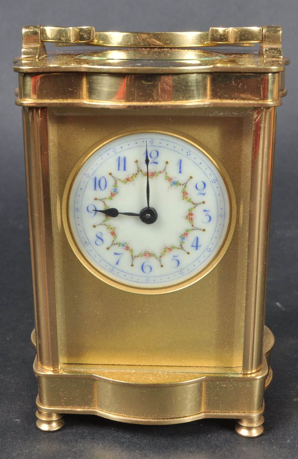 20TH CENTURY BRASS CASED CARRIAGE CLOCK AND CASE - Image 3 of 7