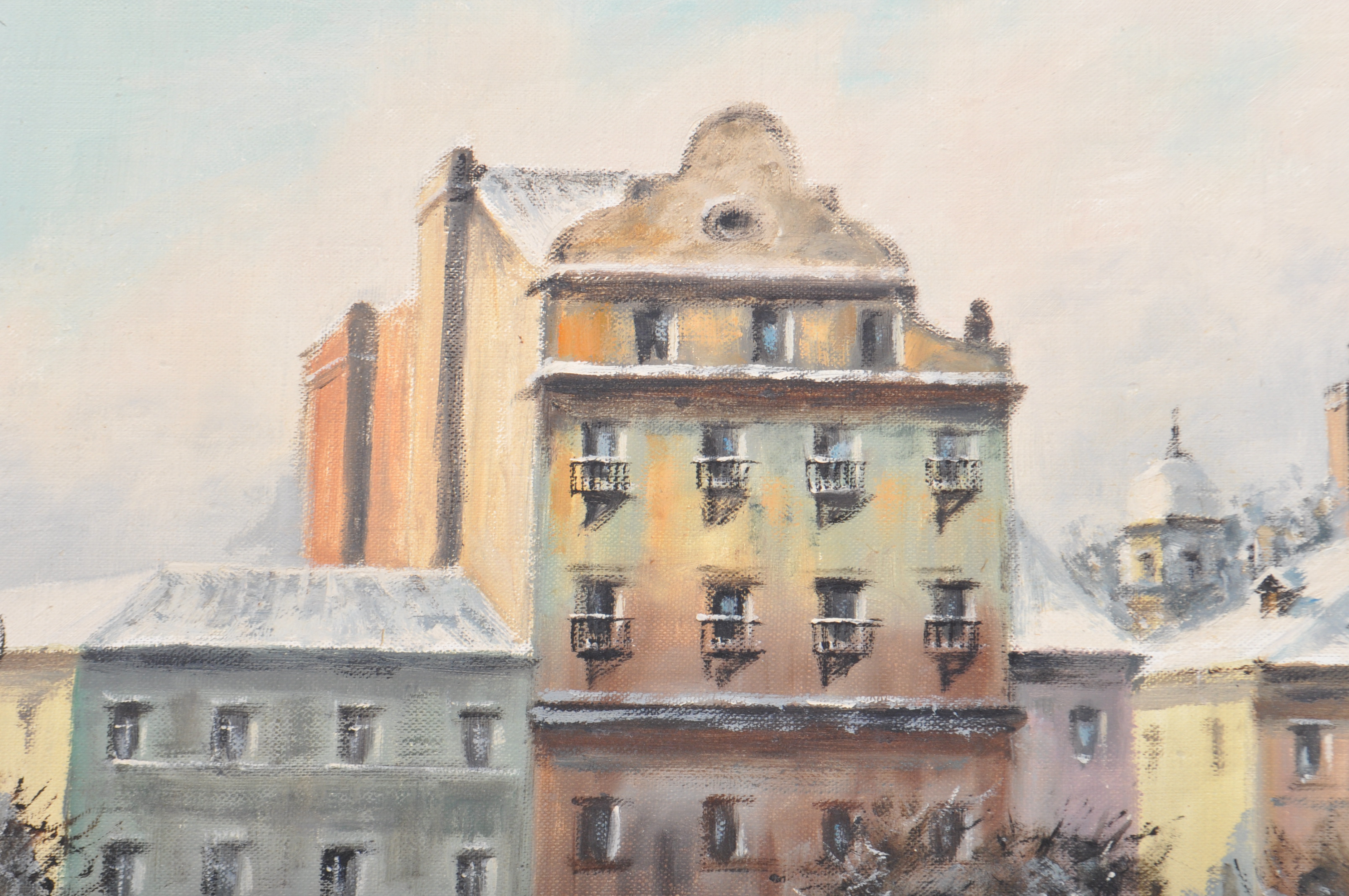 WOLSKY - POLISH SCHOOL OIL ON CANVAS WARSAW SCENE PAINTING - Image 3 of 7