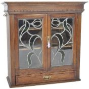 ARTS & CRAFTS LIBERTY MANNER WALL MOUNTED CABINET