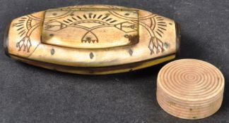 18TH CENTURY SNUFF BOX AND ANOTHER