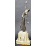 DEMETRE CHIPARUS (1886-1947) - FOOTSTEPS - ART DECO FIGURINE