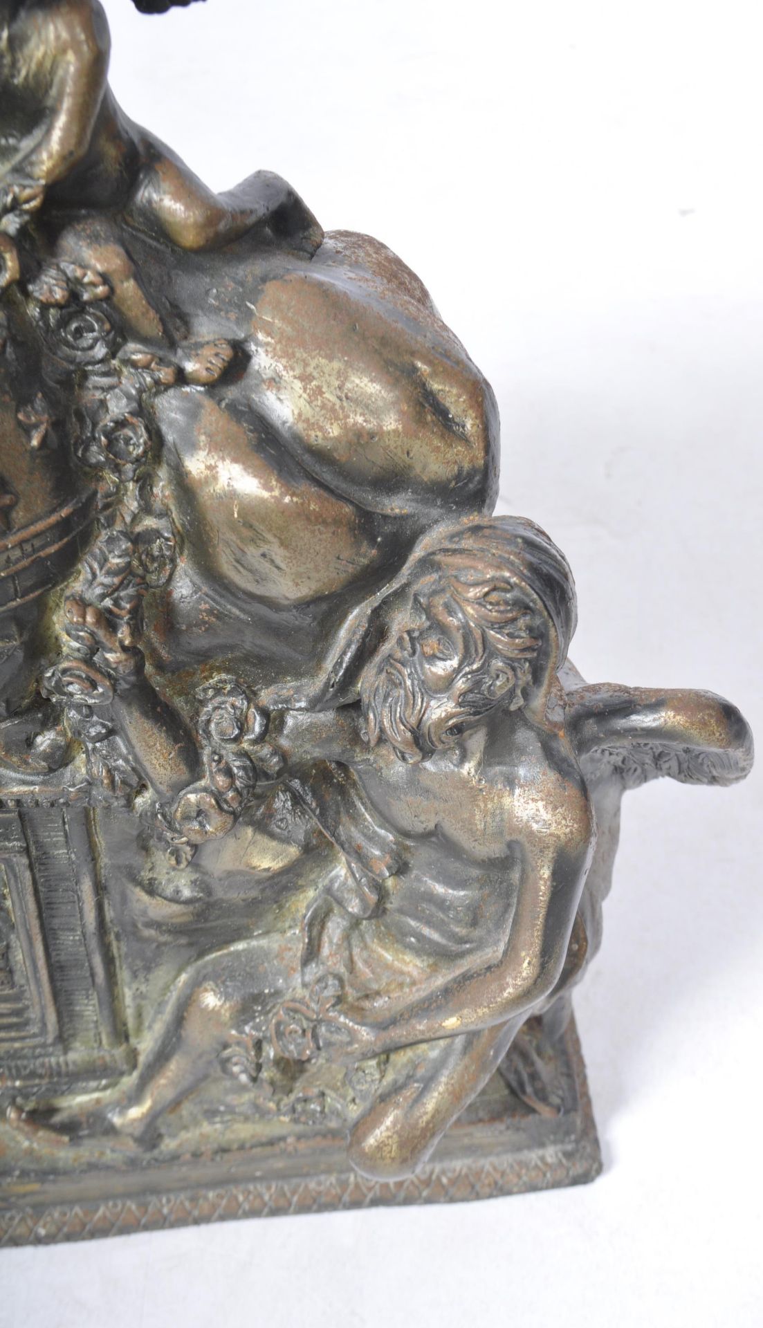 20TH CENTURY BRONZE CHERUB & GLOBE FIGURINE GROUP - Image 5 of 6