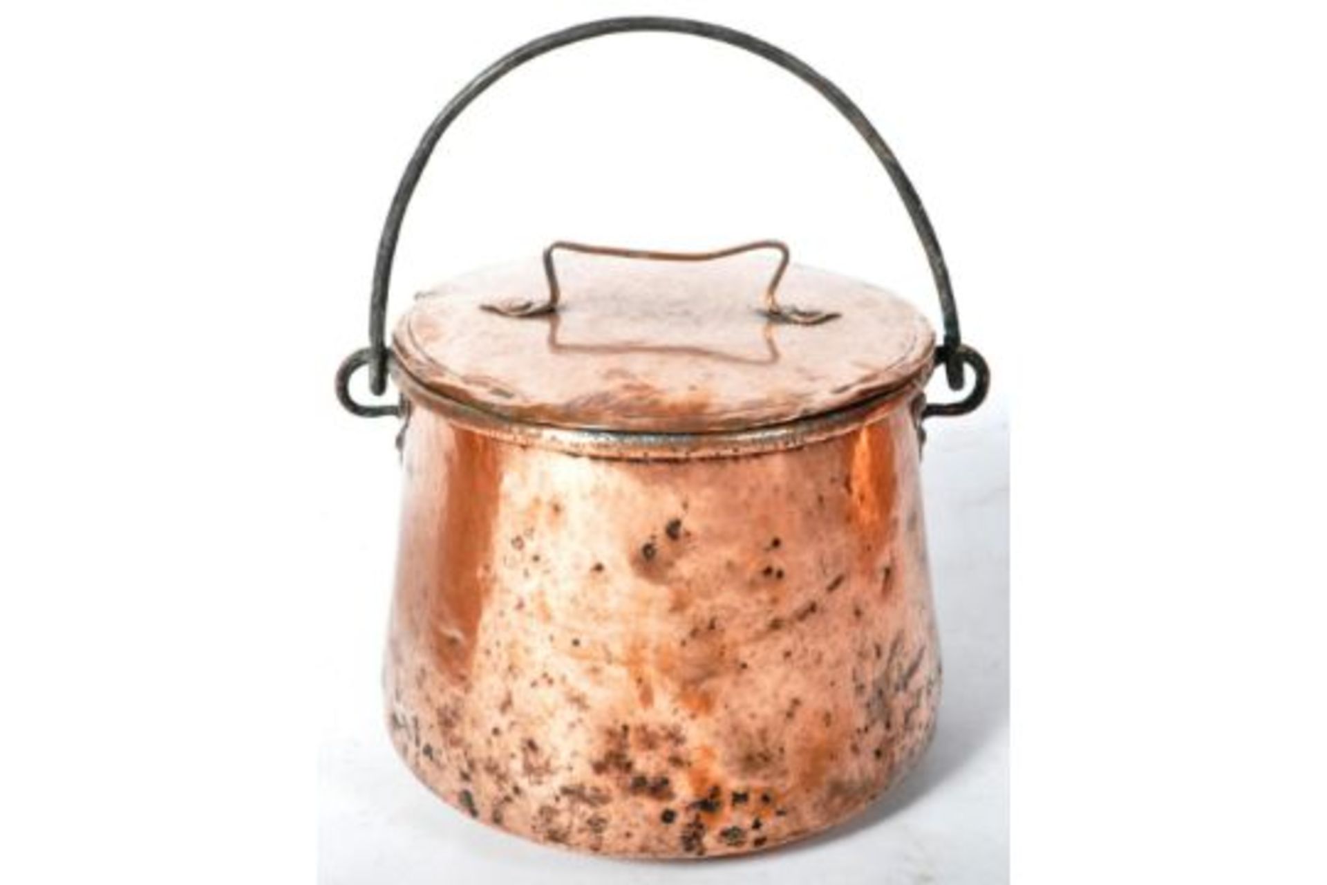 COLLECTION OF 18TH CENTURY COPPER COOKING PANS - Image 6 of 6