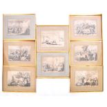 BARTHOLOMEW PINELLI (1781-1835) - SET OF EIGHT ENGRAVINGS OF ROME