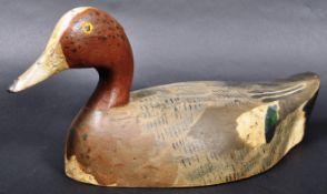 19TH CENTURY CARVED WOOD DECOY DUCKS