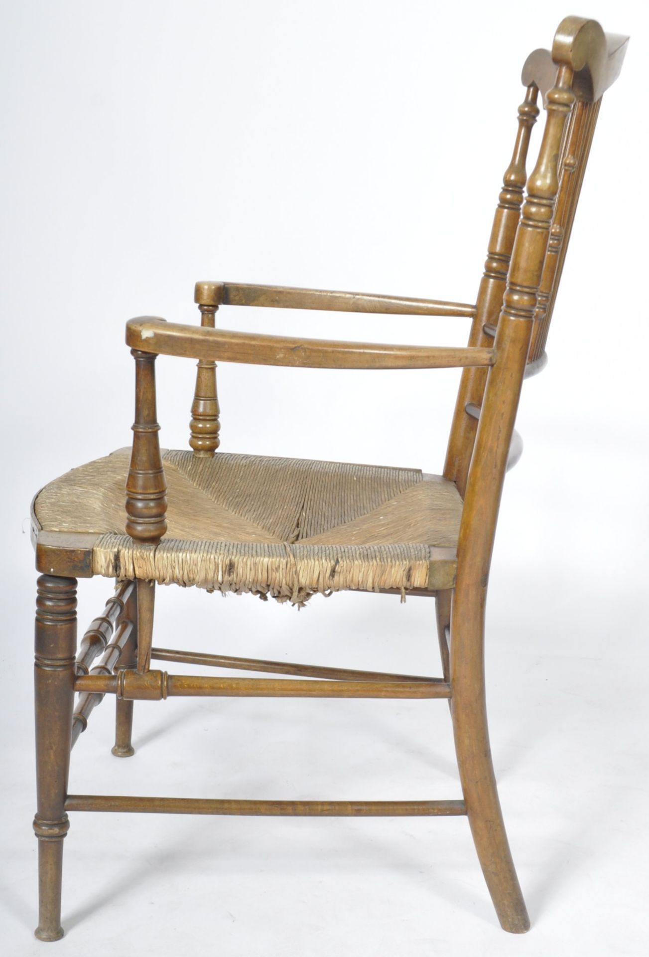 19TH CENTURY ARTS AND CRAFTS ARMCHAIR - Image 8 of 8