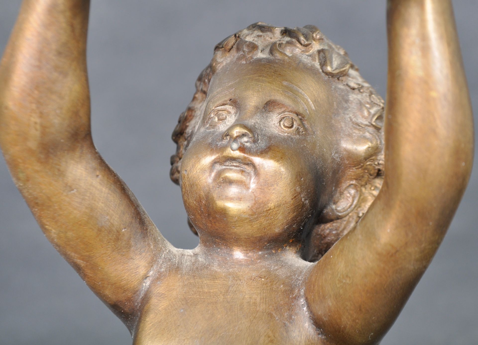 FRENCH BRONZE FIGURINE OF A CHILD SATYR - Image 3 of 7