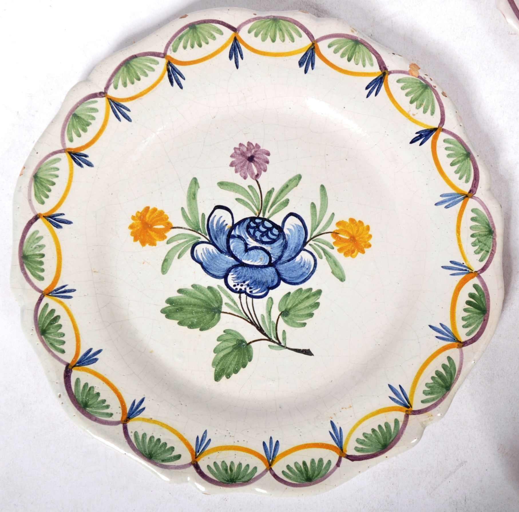 SELECTION OF 18TH / 19TH FRENCH FAIENCE TIN GLAZED PLATES - Image 5 of 10