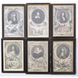 COLLECTION OF 18TH CENTURY PORTRAIT ENGRAVINGS