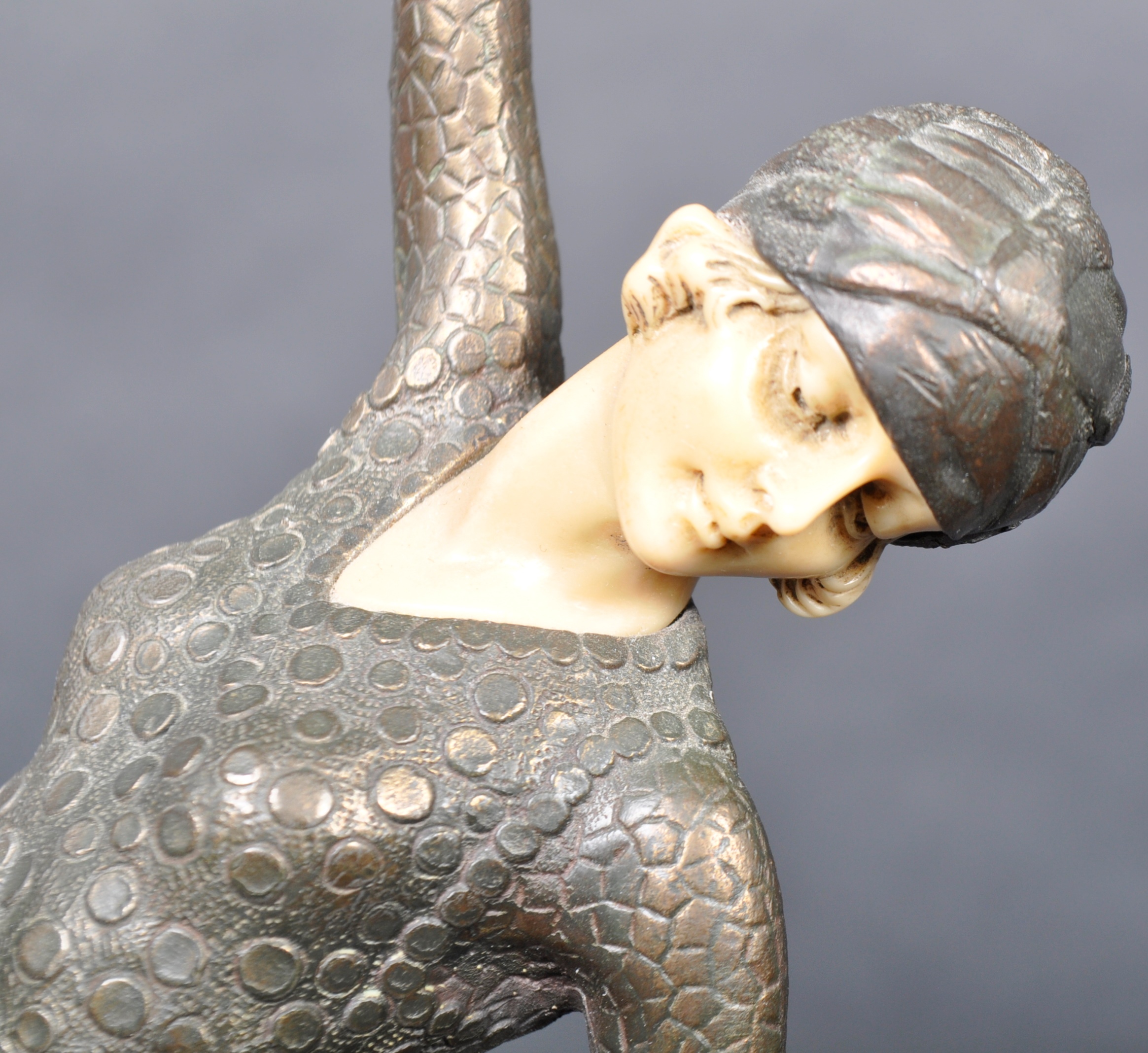 DEMETRE CHIPARUS (1886-1947) - FOOTSTEPS - ART DECO FIGURINE - Image 3 of 8