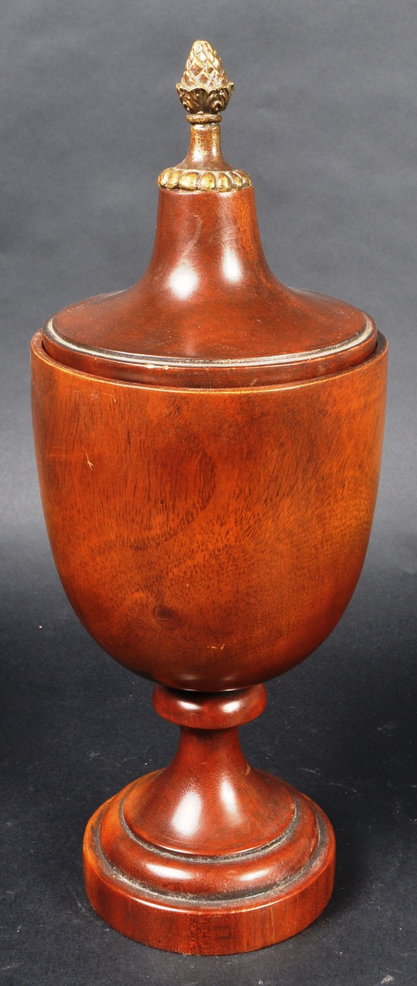 19TH CENTURY TURNED TREEN TOBACCO POT - Image 5 of 7