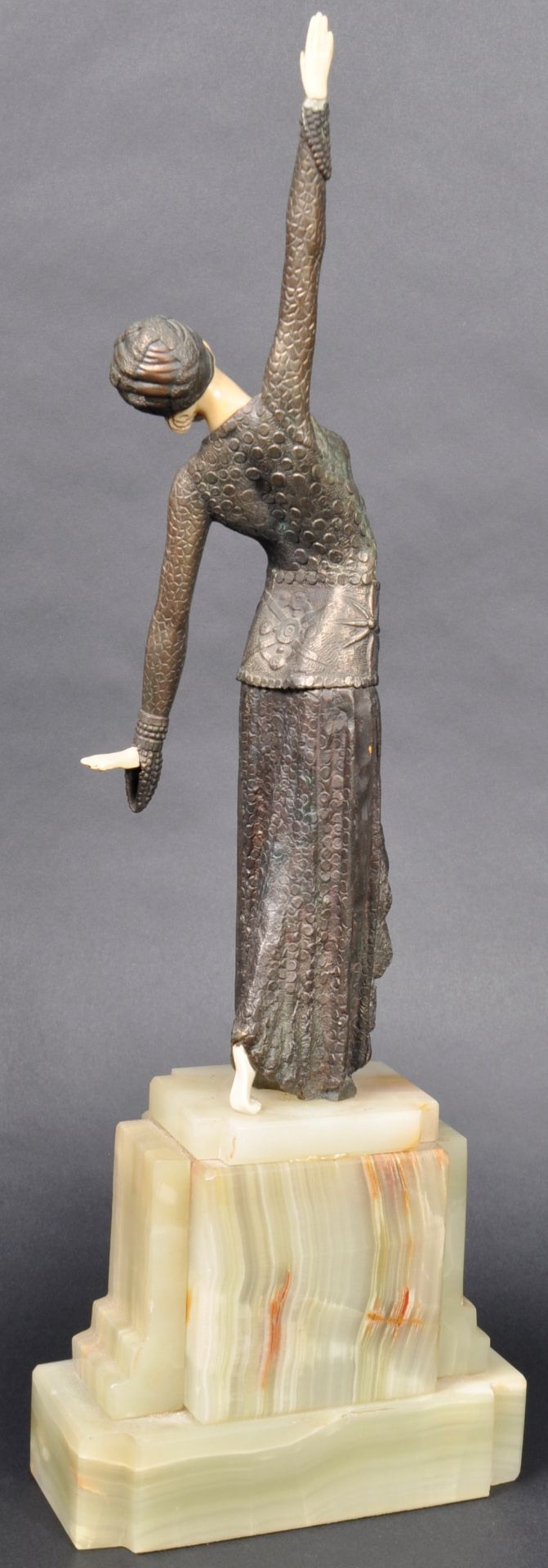 DEMETRE CHIPARUS (1886-1947) - FOOTSTEPS - ART DECO FIGURINE - Image 7 of 8