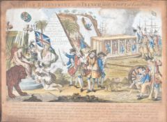 MID 18TH CENTURY BRITISH RESENTMENT OF THE FRENCH ENGRAVING