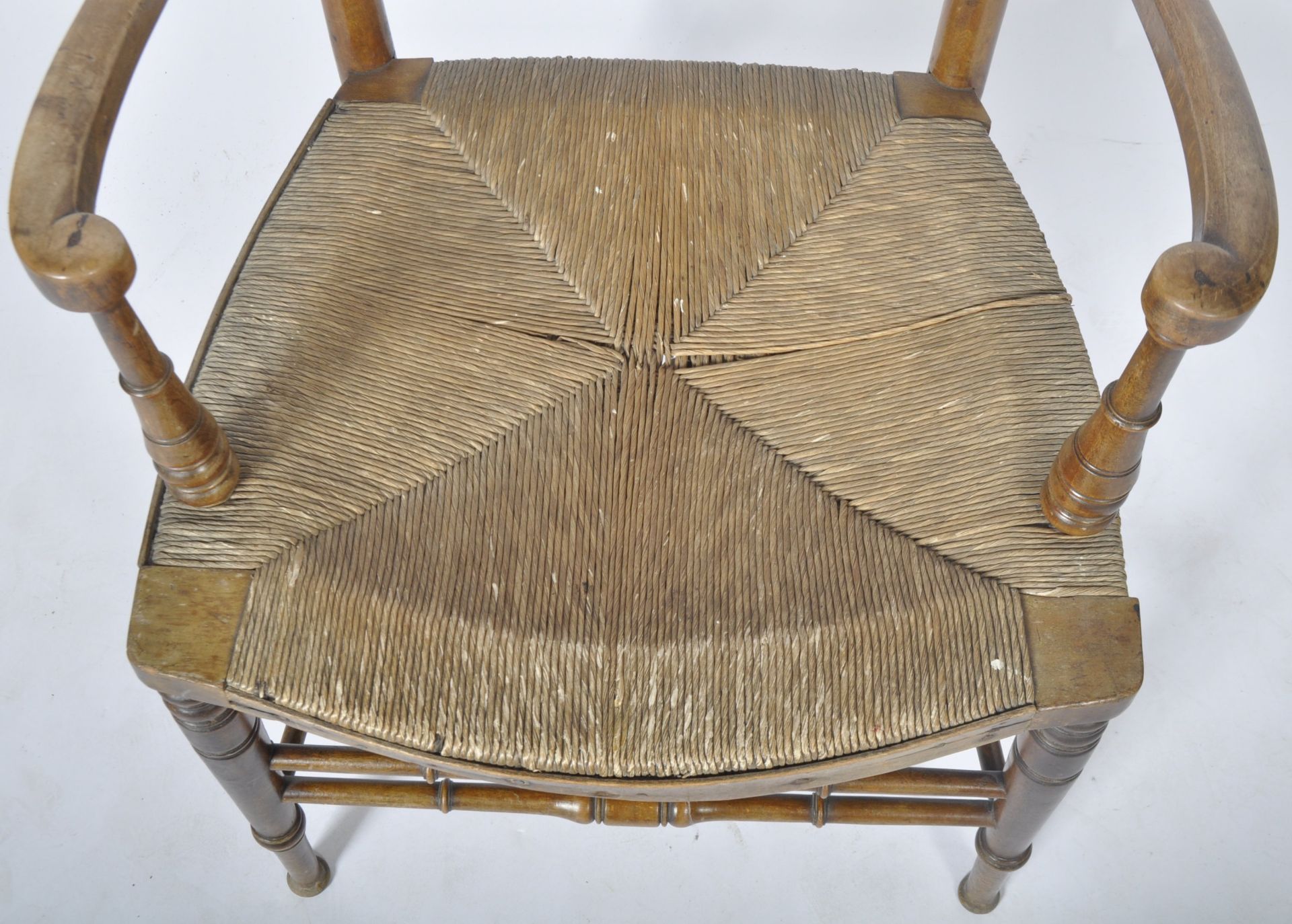 19TH CENTURY ARTS AND CRAFTS ARMCHAIR - Image 4 of 8