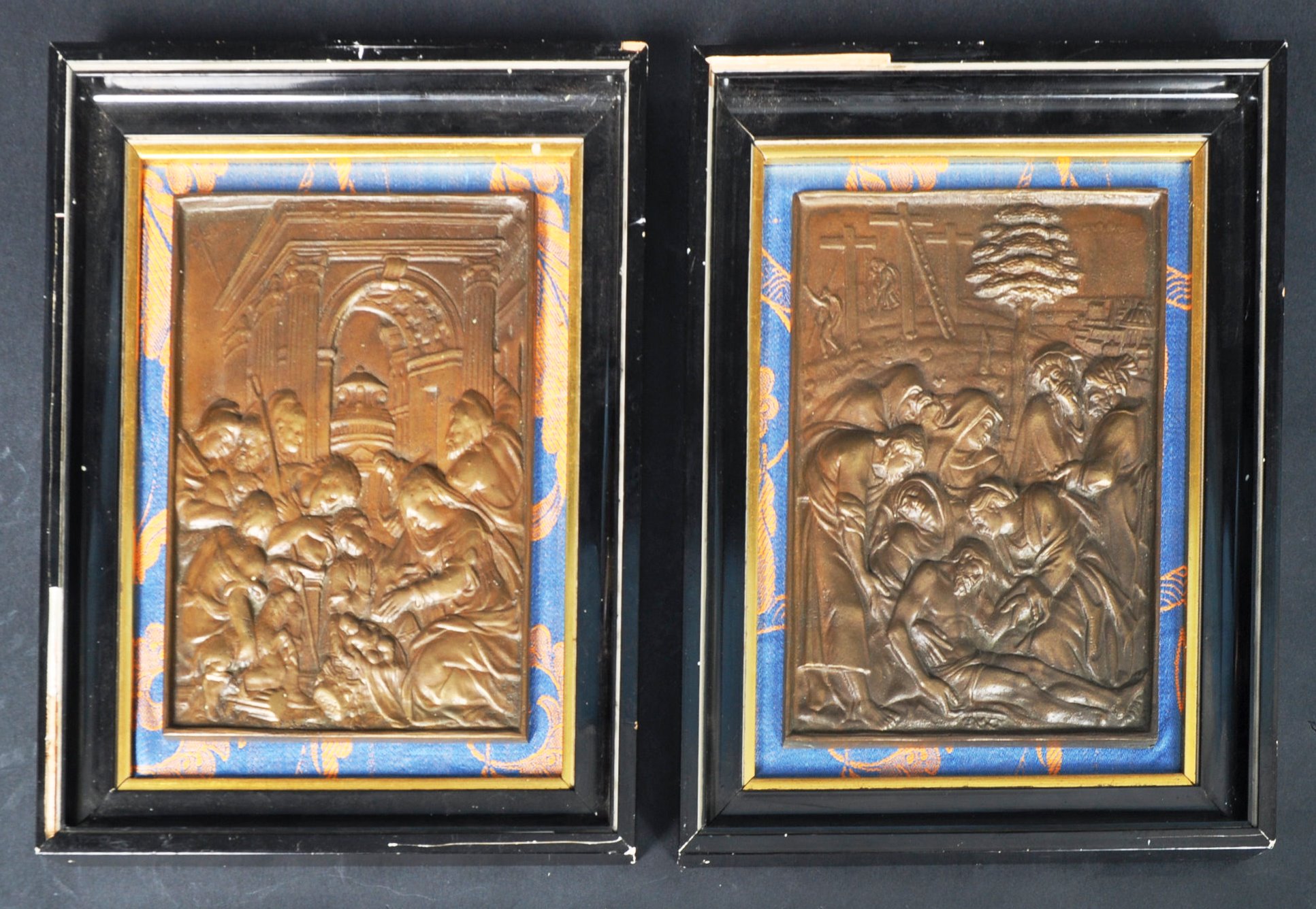 AFTER GIAN FEDERIGO BONZAGNA - PAIR OF 18TH CENTURY BRONZE PLAQUES