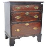 18TH CENTURY WALNUT CROSSBANDED BACHELORS CHEST