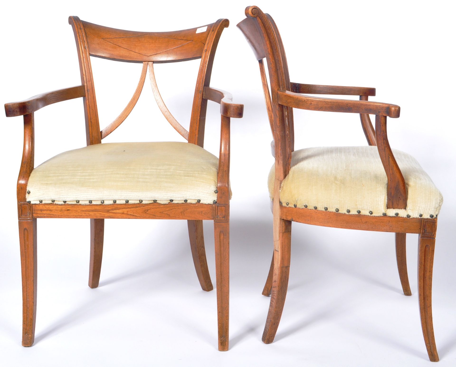 PAIR OF EARLY 19TH CENTURY ASH COUNTRY CHAIRS - Image 5 of 8