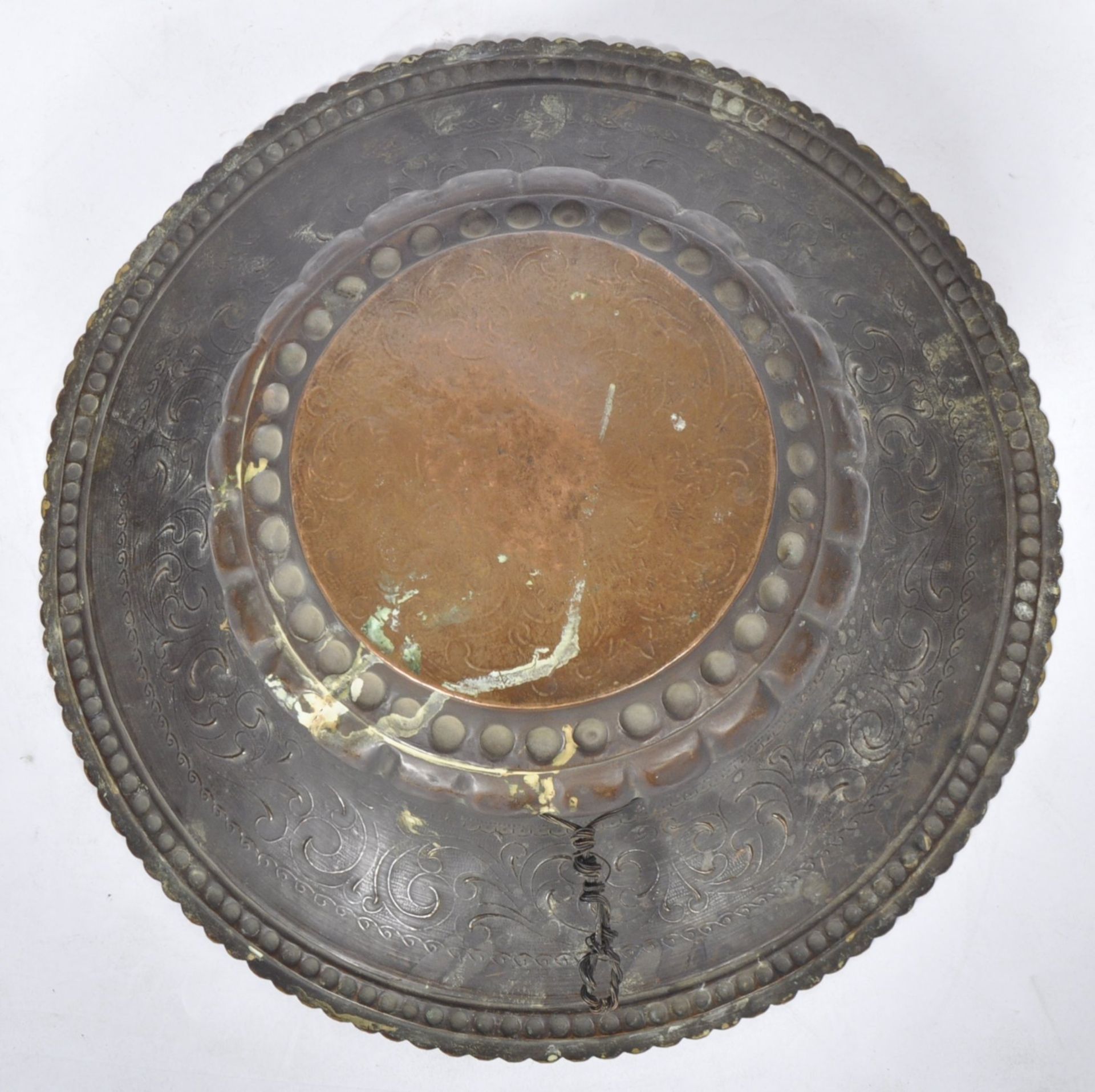 LARGE 19TH CENTURY DUTCH COPPER OFFERINGS BOWL - Image 6 of 6