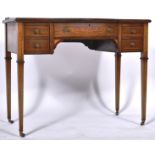 EDWARDIAN INLAID MAHOGANY WRITING TABLE DESK