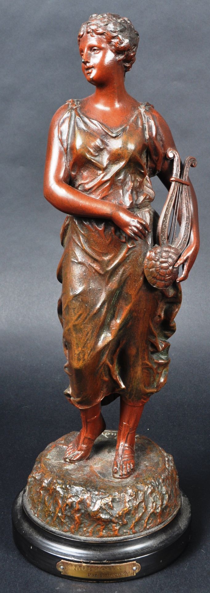 AFTER COUDRAY - PAIR OF 19TH CENTURY FRENCH SPELTER FIGURES - Image 7 of 13