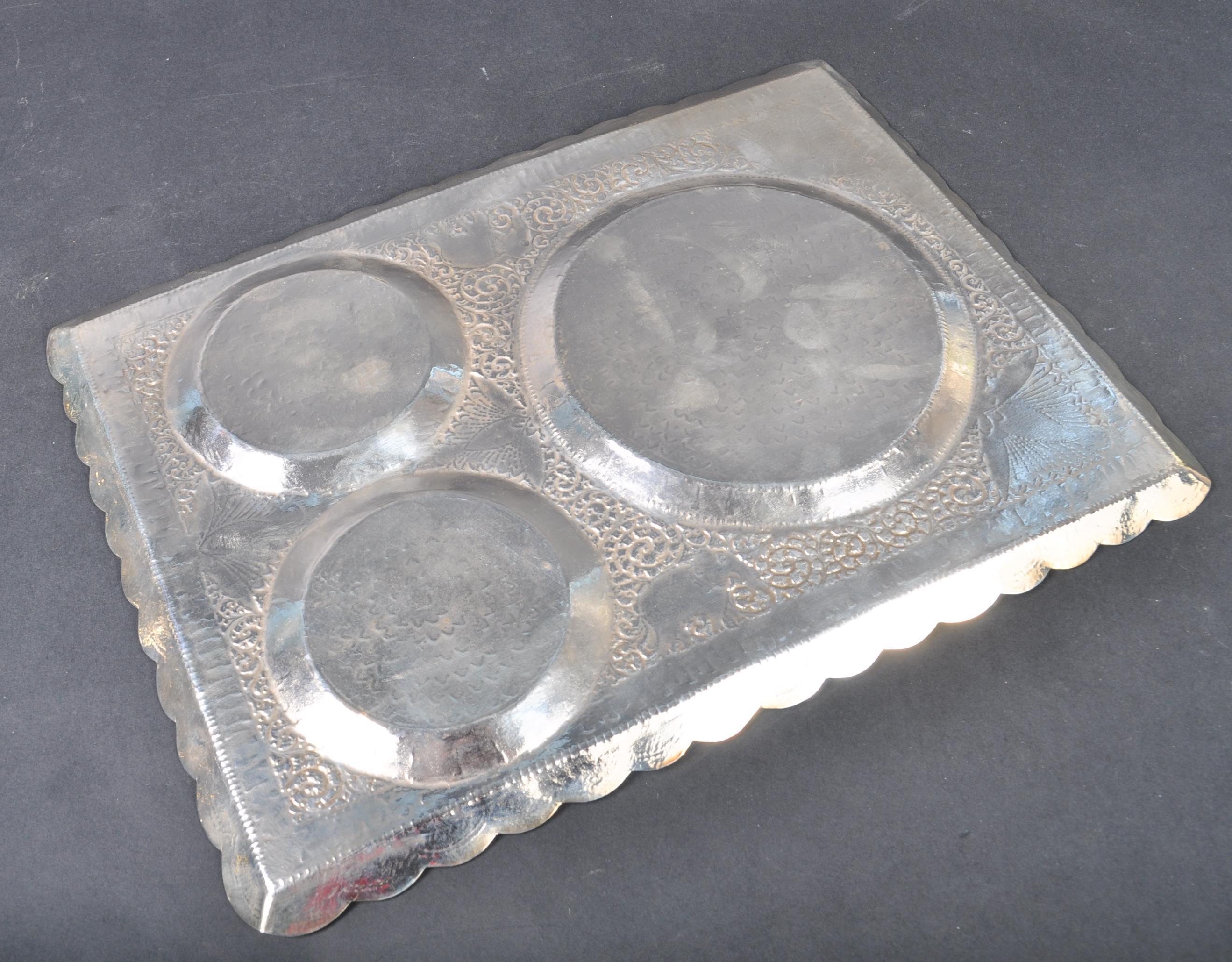 19TH CENTURY ANGLO INDIAN SILVER TEA SET ON TRAY - Image 12 of 12